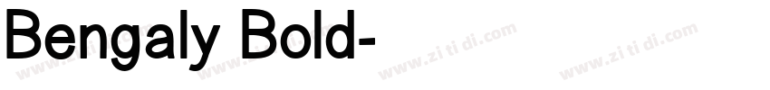 Bengaly Bold字体转换